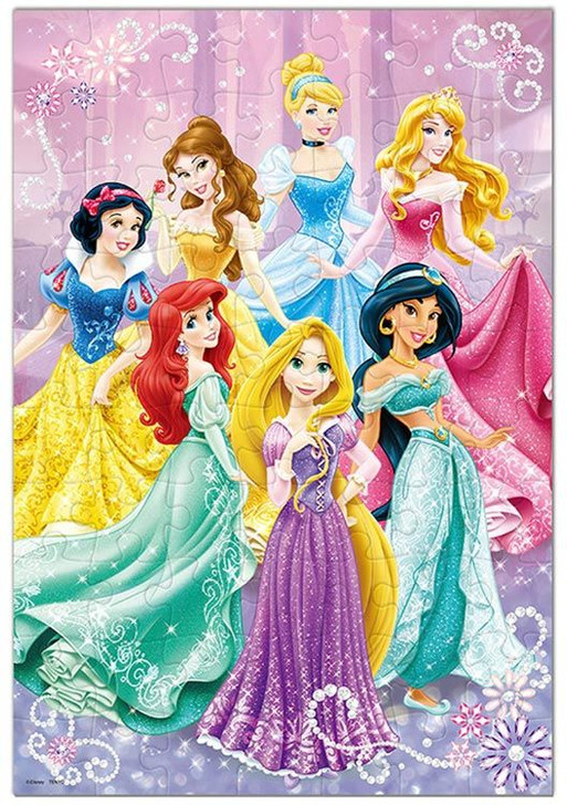 Tenyo DK70-372 Jigsaw Puzzle Disney Elegant Princesses (70 Pieces) Child Puzzle