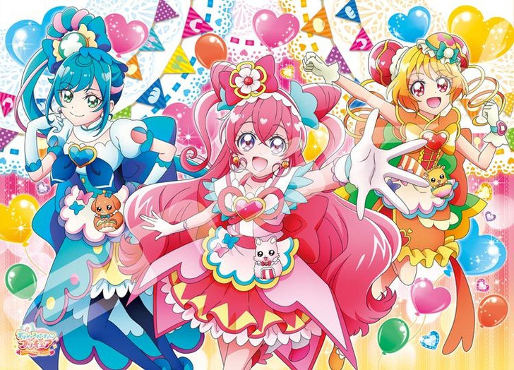 Jigsaw Puzzle Delicious Party Pretty Cure Let's Party (300 L-Pieces)