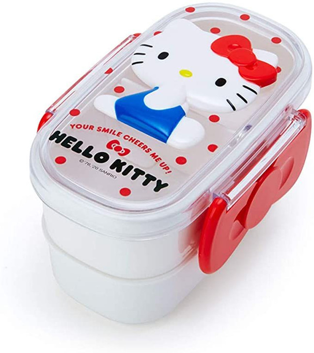 Sanrio Two-stage Lunch Box Hello Kitty Polka Dot