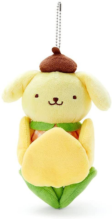 Marushin Sanrio Plush Keychain Mascot Pom Pom Purin Tulip