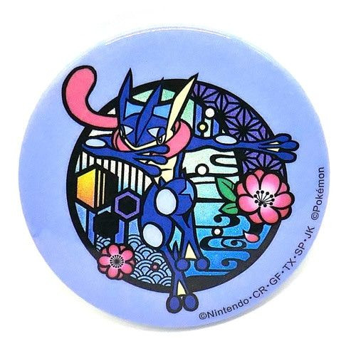 Pokemon Center Original Glitter Tin Badge Greninja