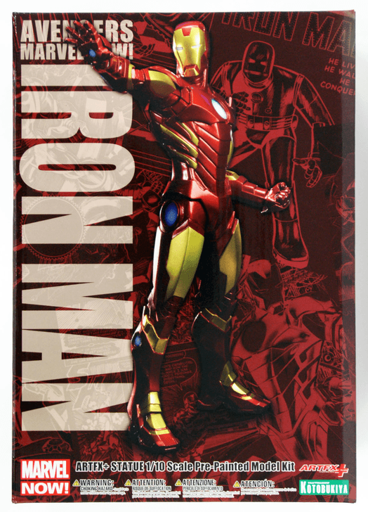 Kotobukiya MK173 ARTFX Iron Man (Red x Gold) PVC Figure 1/10 Scale (4934054092680)