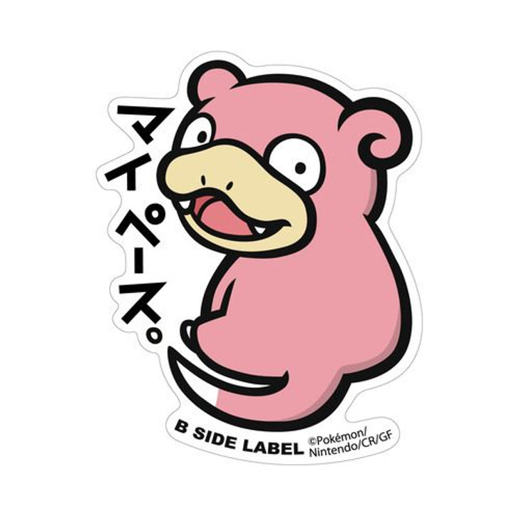 Pokemon Center B-SIDE LABEL BIG Sticker Slowpoke