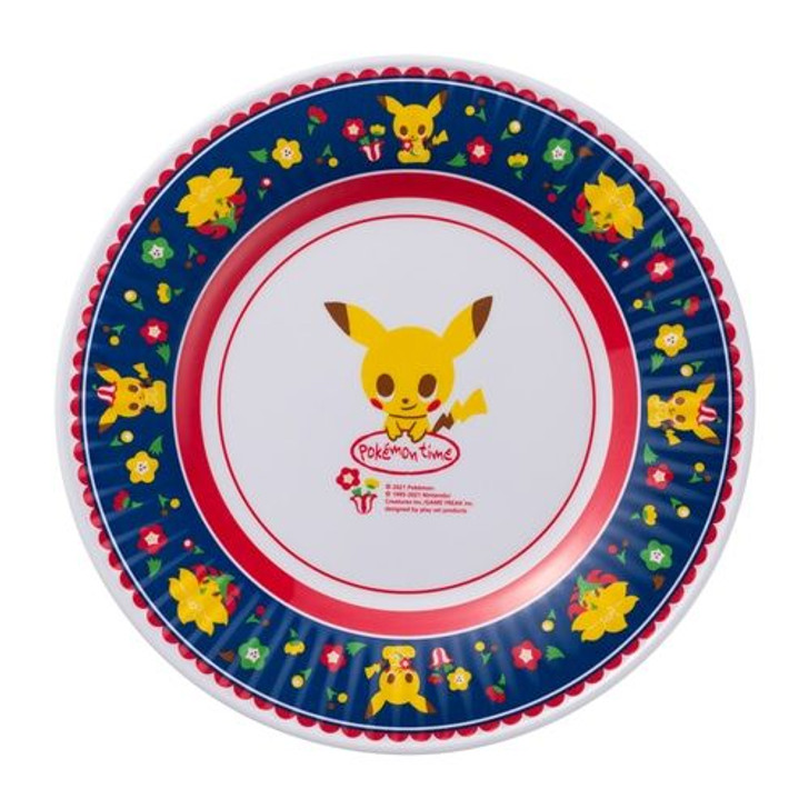 Pokemon Center Original Melamine Plate Pokemon Time Pikachu (Red)