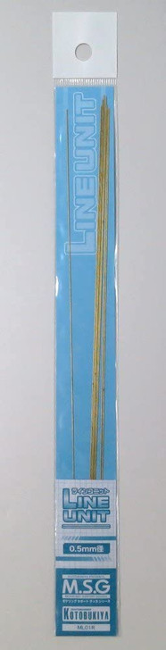 Kotobukiya MSG Modeling Support Goods ML01R Line Unit 0.5mm (8 pcs) (Renewal) (4934054260584)