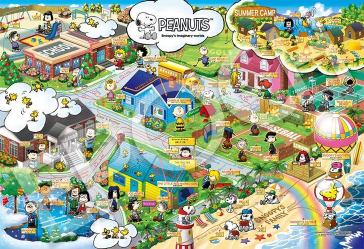 Epoch 28-811s Jigsaw Puzzle Peanuts Snoopy Imaginary World (300 Pieces)