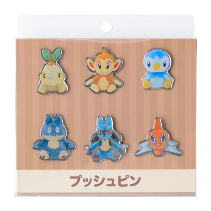 Pokemon Center Original Push Pin Collection Set of 6