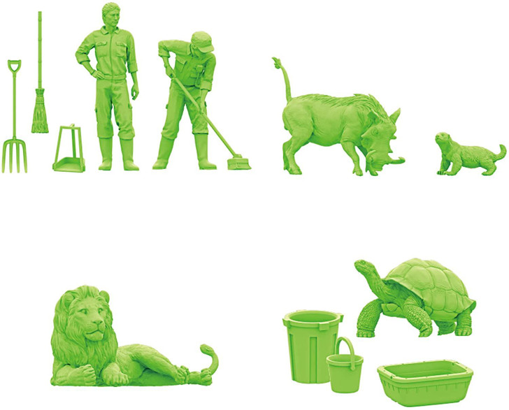 ARTPLA 1/35 Caretaker and Lion Set 1 Box 6 Pcs