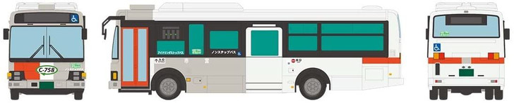 Tomytec Bus Collection JH007-2 Transportation Bureau City of Nagoya City Center Loop Bus (HO scale)