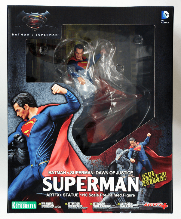 Kotobukiya SV110 ARTFX+ Superman Dawn of Justice PVC Figure 1/10 Scale (4934054902156)