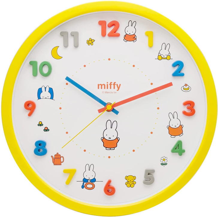 T's Factory Dick Bruna Miffy Icon Wall Clock Yellow