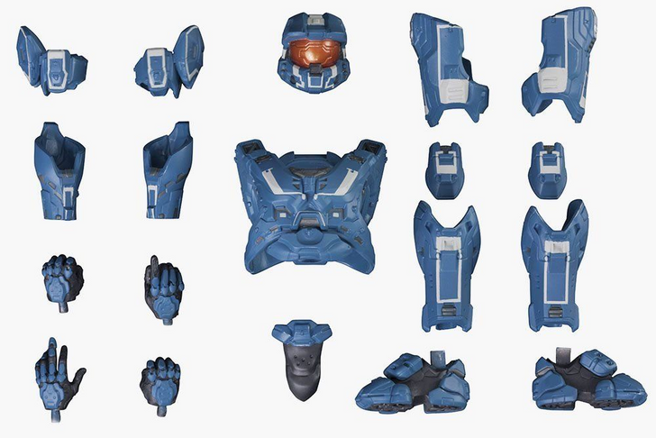 Kotobukiya SV137 ARTFX+ HALO Spartan MJORNIR Mark VI Armor Set 1/10 Scale (4934054902491)