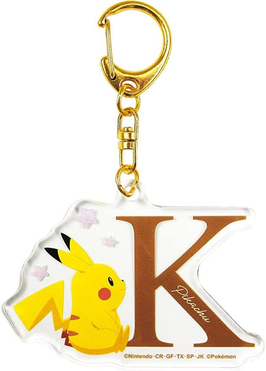 T's Factory Pokemon Initial Acrylic Keychain 2 K
