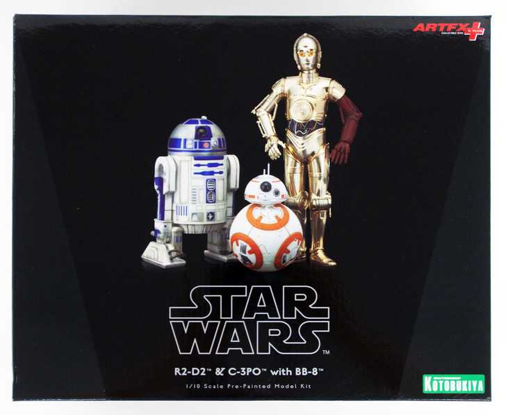 Kotobukiya SW114 Star Wars ARTFX+ R2-D2 & C-3PO with BB-8 PVC Figure 1/10 Scale (4934054902934)