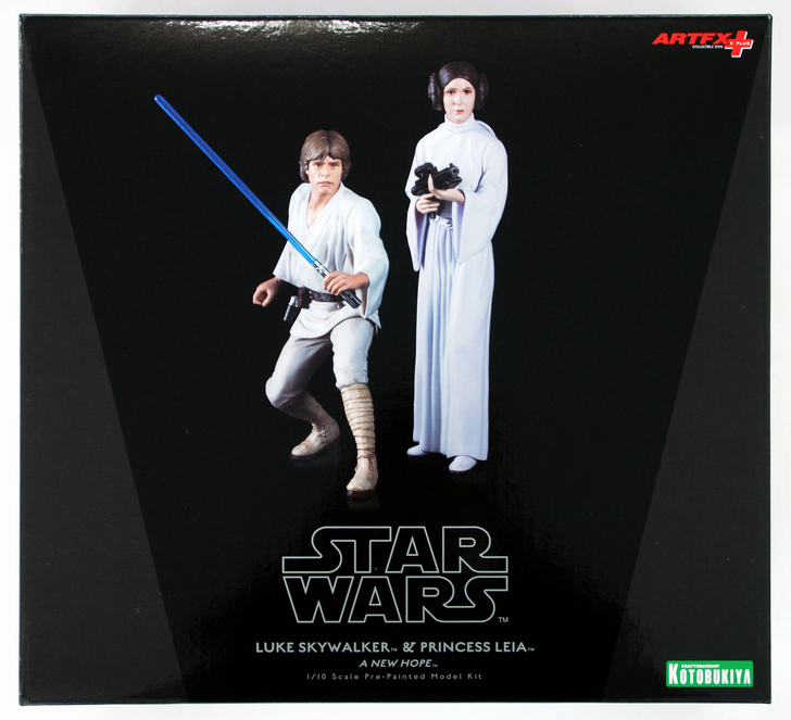 Kotobukiya SW89 ARTFX+ Star Wars Luke Skywalker & Leia Organa Figure 1/10 Scale (4934054902088)