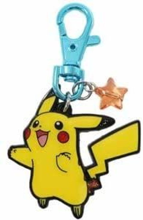 SK JAPAN Pokemon Glitter Metal Keychain Pikachu