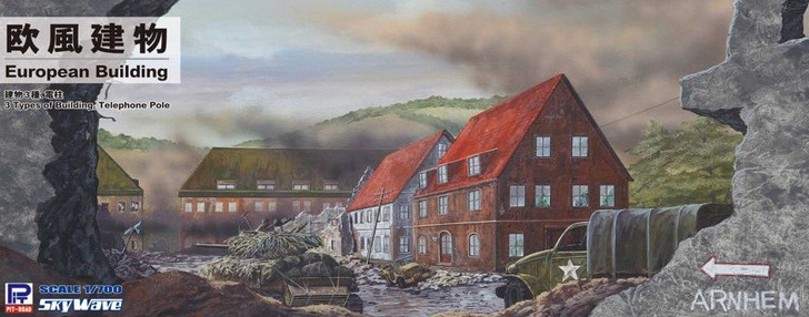 Pit-Road 1/700 European Buildings Plastic Model