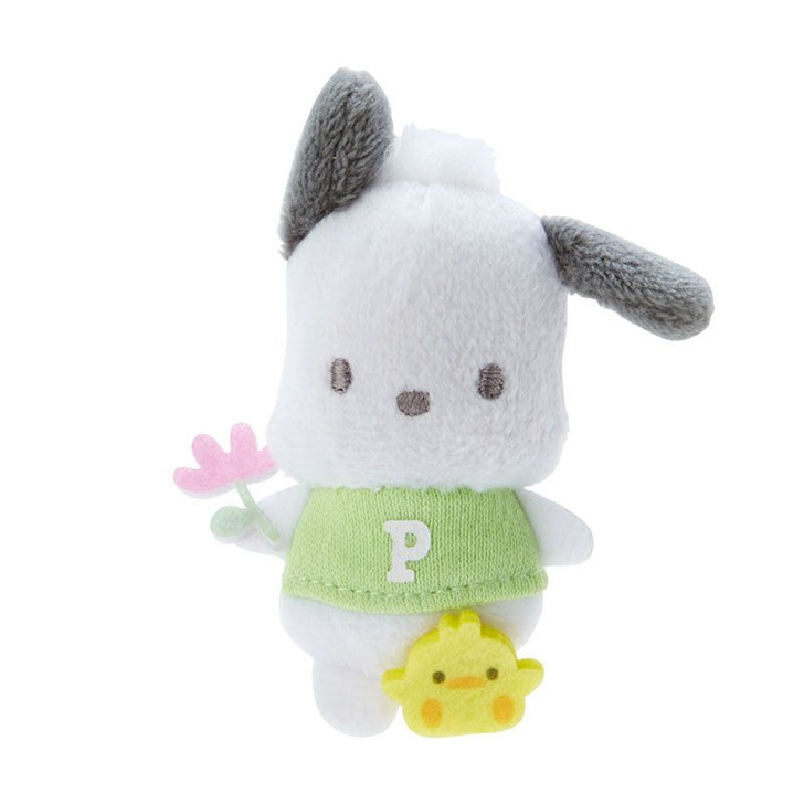 Sanrio Mascot Brooch Pochacco (Spring Version)