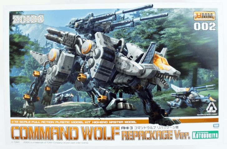 Kotobukiya ZD097 Zoids RHI-3 Command Wolf Repackage Version HMM 1/72 Scale Kit