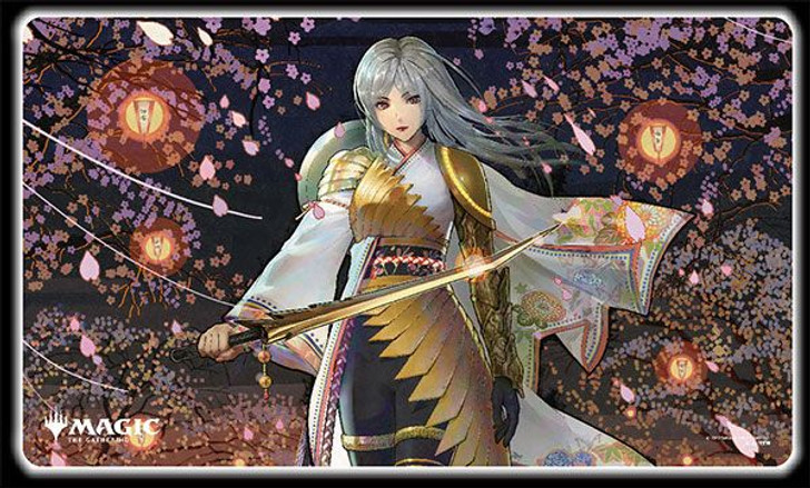 Ensky Magic: The Gathering Player's Rubber Mat Kamigawa: Neon Dynasty 'The Wandering Emperor' MTGM-021