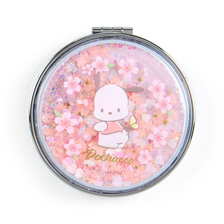 Sanrio Double Mirror Pochacco Cherry Blossoms