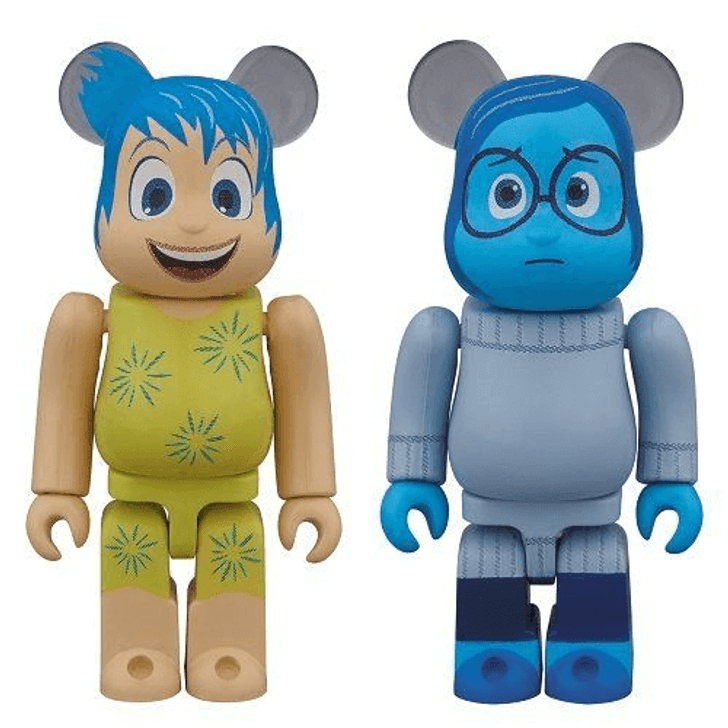 Medicom Bearbrick BE@RBRICK Disney Pixar Inside Out Joy & Sadness 4530956533629