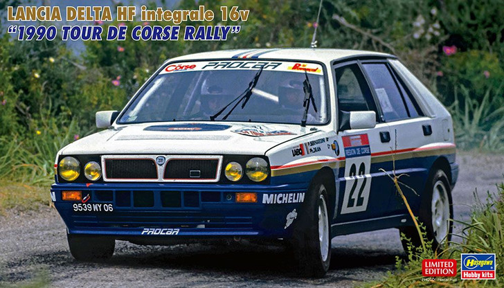 Hasegawa 1/24 Lancia Delta HF Integrale 16v 1990 Tour de France Plastic Model