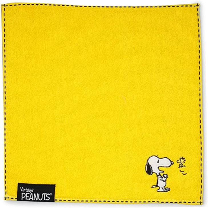 NishiKawa Snoopy Mini Towel Stripe Yellow