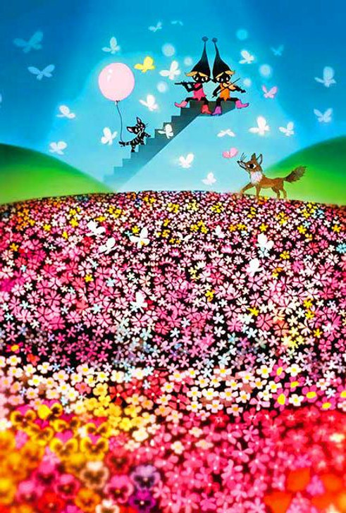 Appleone Jigsaw Puzzle Flowers & Friends (300 Pieces)