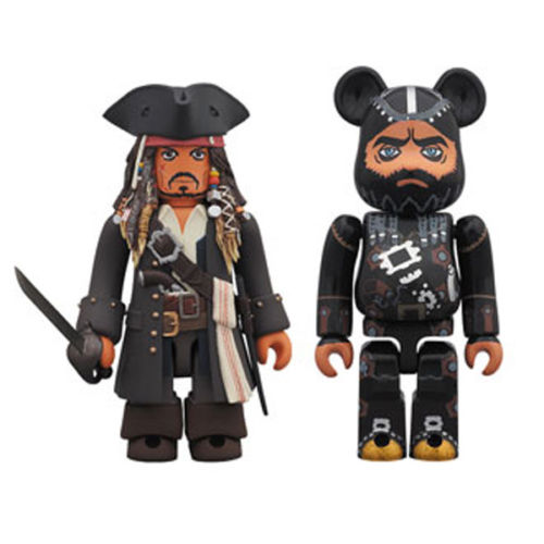 Medicom KUB+BEaR-300 KUBRICK JACK SPARROW & BLACK BEARD 4530956303253 (4530956303253)
