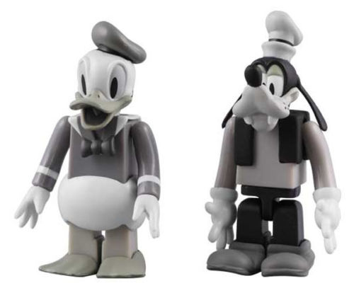 Medicom KUBRICK-260 DONALD DUCK & GOOFY (BLACK & WHITE Version) 4530956172606 (4530956172606)