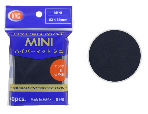 KMC Card Barrier Hyper Mat Mini Black 60pcs