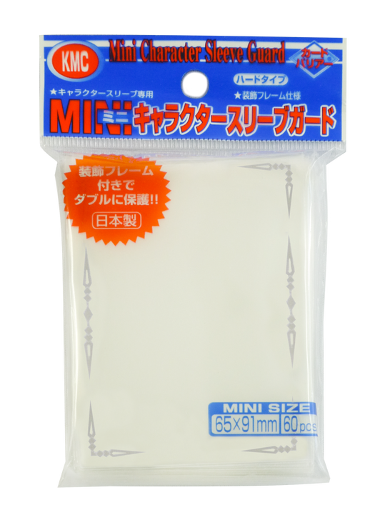 KMC Card Barrier Character Sleeve Guard Hard Type w/ Frame Design 60pcs