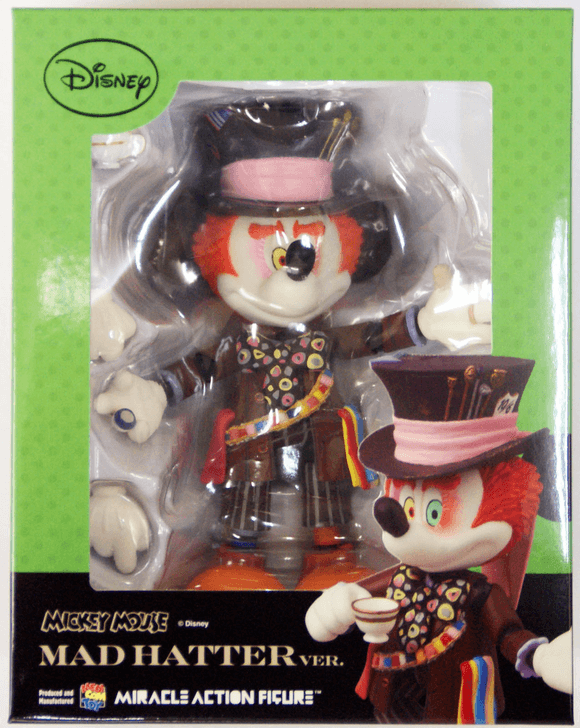 Medicom MAF-50 Miracle Action Figure Disney Mickey Mouse Mad Hatter Version 