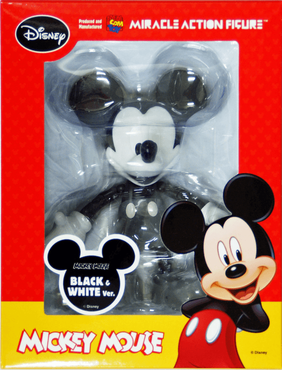 Medicom MAF-51 Miracle Action Figure Disney Mickey Mouse Black & White Version (4530956700519)