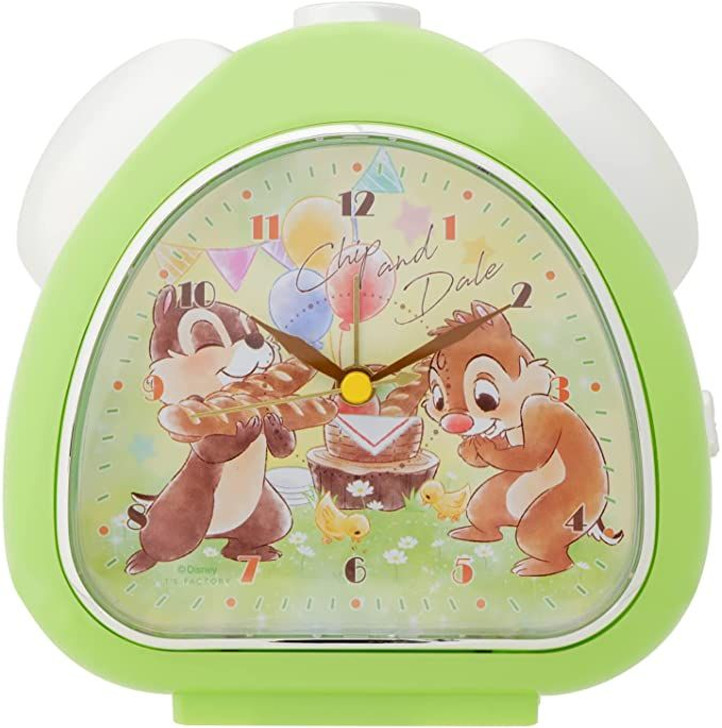 T's Factory Disney Rice Ball Shaped Clock/Sunny Days Chip 'n Dale