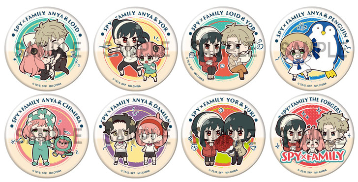 Megahouse Spy x Family  Button Badge Collection Buddy Colle 8pcs Box