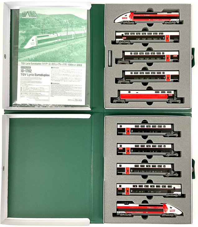 10-1762 TGV Lyria Euroduplex 10 Cars Set (N scale)