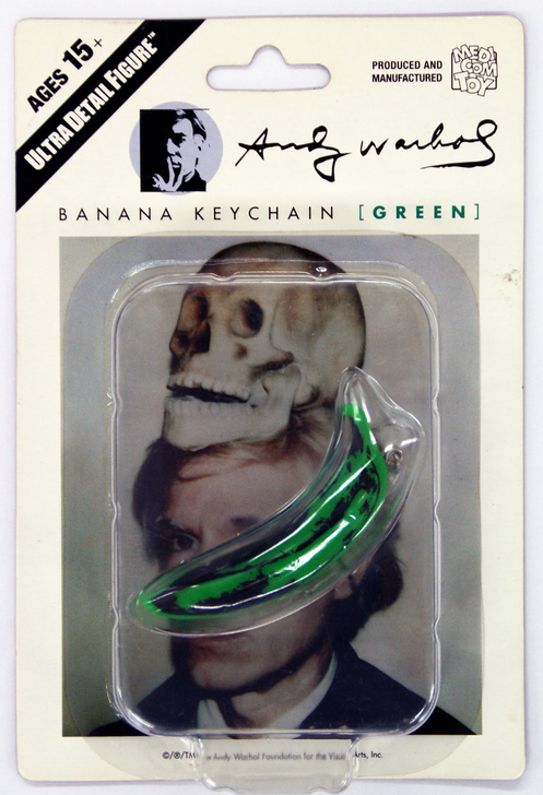 Medicom UDF-122 Ultra Detail Figure Andy Warhol BANANA KEYCHAIN Green (4530956151229)