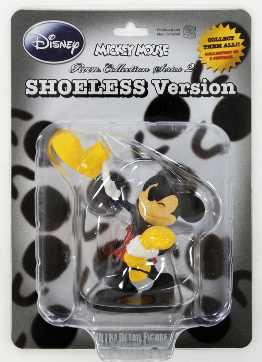 Medicom UDF-127 Ultra Detail Figure Mickey Mouse Shoeless (Roen Collection) (4530956151274)