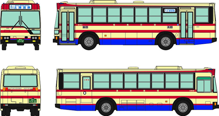 Tomytec Bus Collection Fukushima's Tsuchiyu Onsen Fukushima Transportation (N scale)