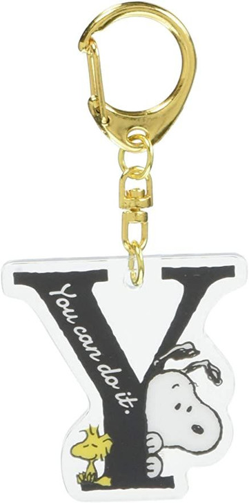 T's Factory Peanuts Snoopy Initial Keychain Y