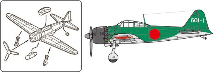 Fujimi 1/350 IJN Ship-borne Plane Set 3 (Late Wartime Vol.2) Plastic Model