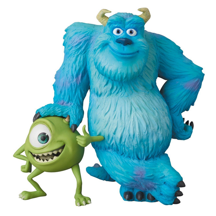 Medicom UDF-250 Ultra Detail Figure Pixar Monsters Inc. Sulley and Mike (2 Set) (4530956152509)