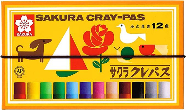 SakuraCraypas Cray-pas Oil Pastel 12 Color set