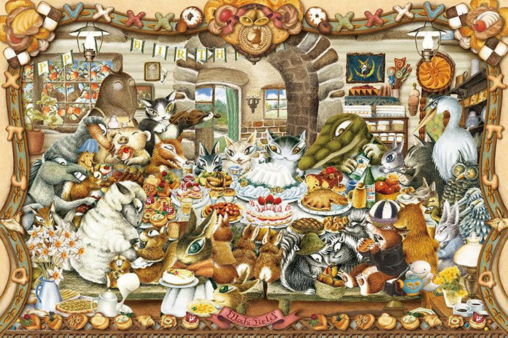 Yanoman 10-1426 Jigsaw Puzzle Wachifield Dayan's Sweets Party (1000 Pieces)