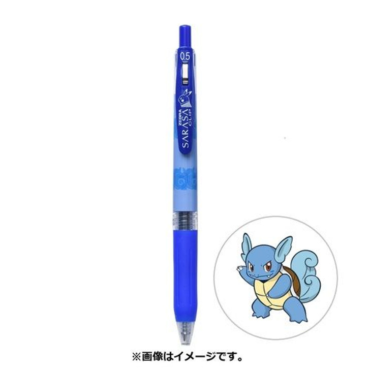 Pokemon Center Original SARASA Ballpoint Pen 0.5mm Pokemon Shirts Pattern Wartortle