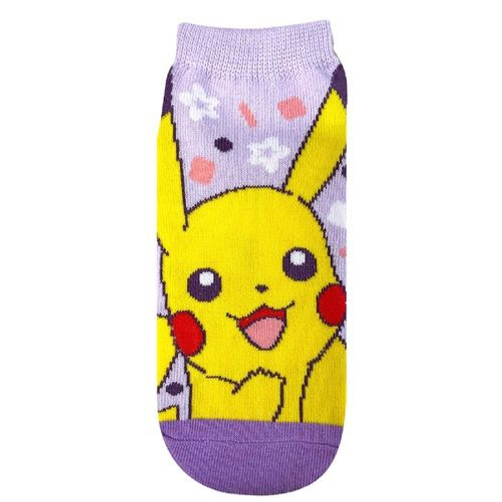 Pokemon Center Original Pokemon Center Socks Carax Purple Pikachu