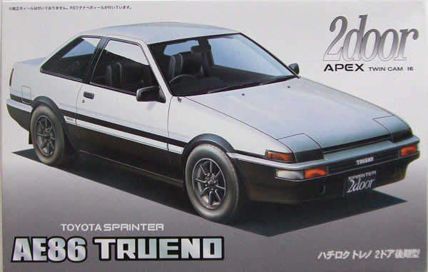 Fujimi ID-57 Toyota Trueno AE86 APEX 1/24 Scale Kit (4968728035222)