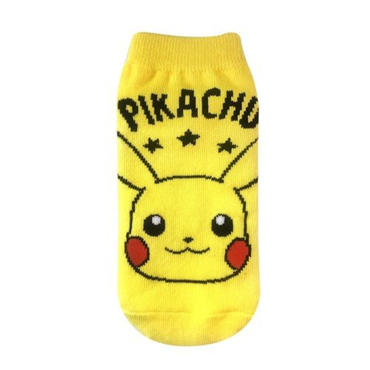 Pokemon Center Original Pokemon Center Socks Carax Kids Pikachu and Logo 13-18cm